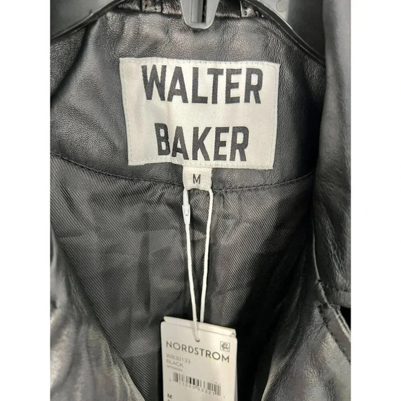 Walter Baker Liz Leather Crop Moto Jacket Walter Baker NWT - M - Picture 7 of 7